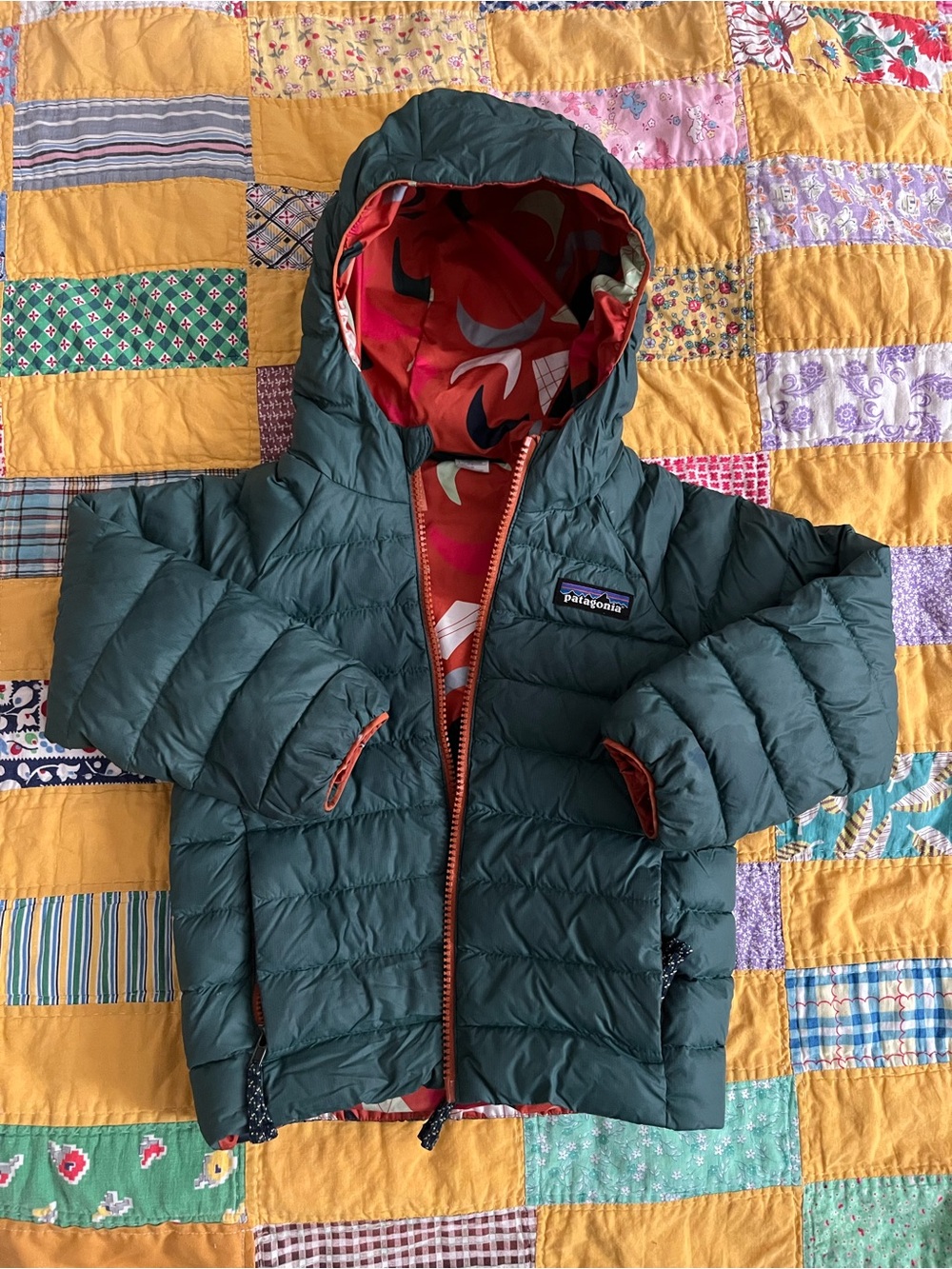 Patagonia Baby Reversible Down Sweater Hoody